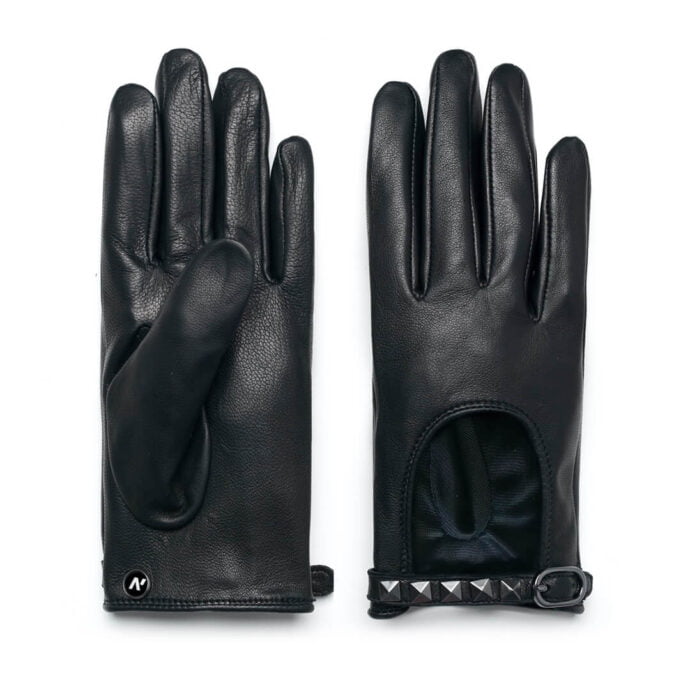 Rock leather gloves
