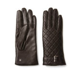 Stylish brown women's gloves