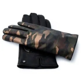 Men's camo touchscreen gloves