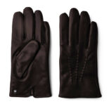 Brown winter gloves for men