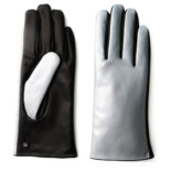 Shiny gloves with abrasion resistant touchscreen technology