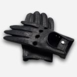 black leather gloves for men