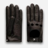 brown leather car gloves for men