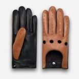 camel leather car gloves for men