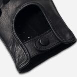 black leather gloves for women