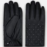 black women's gloves with pins