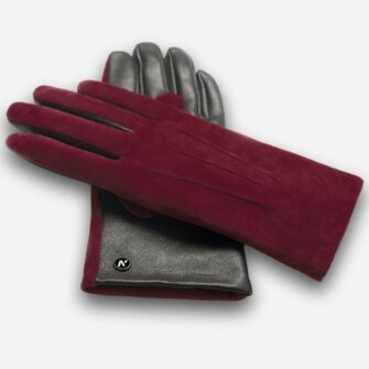leather gloves with suede