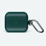 Green audioCASE Classic Leather for AirPods 3 - elegance and protection