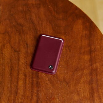 phoneWALLET classic leather for iPhone (ruby)