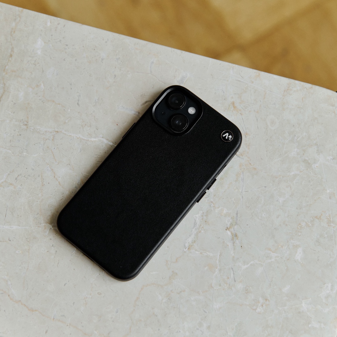 phoneCASE classic leather for iPhone (black)